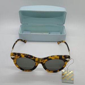 Karen Walker Miss Lark Crazy Tortoise Sunglasses